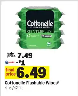 Meijer Cottonelle Flushable Wipes offer