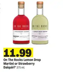 Meijer On The Rocks Lemon Drop Martini or Strawberry Daiquiri offer