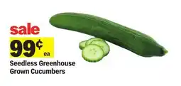 Meijer Seedless Greenhouse Grown Cucumbers offer