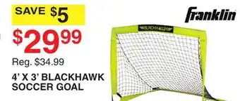 Dunham's Sports 4' X 3' BLACKHAWK SOCCER GOAL offer
