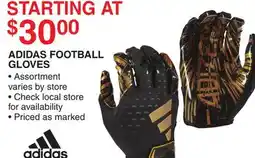 Dunham's Sports ADIDAS FOOTBALL GLOVES offer