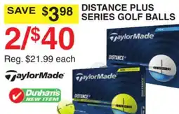 Dunham's Sports TAYLORMADE DISTANCE PLUS SERIES GOLF BALLS offer