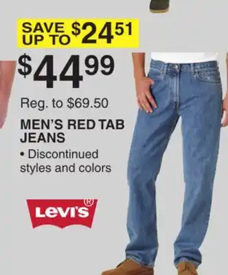 Dunham's Sports MEN'S RED TAB JEANS offer