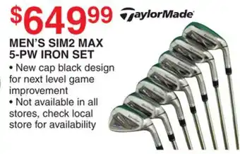 Dunham's Sports TAYLORMADE MEN'S SIM2 MAX 5-PW IRON SET offer