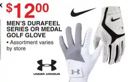 Dunham's Sports UNDER ARMOUR MEN'S DURAFEEL SERIES OR MEDAL GOLF GLOVE offer