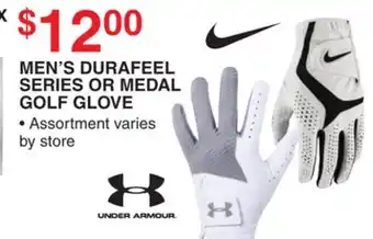 Dunham's Sports UNDER ARMOUR MEN'S DURAFEEL SERIES OR MEDAL GOLF GLOVE offer