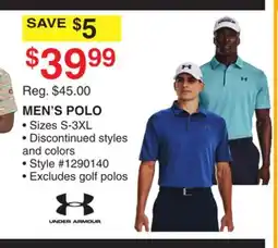 Dunham's Sports MEN'S POLO offer