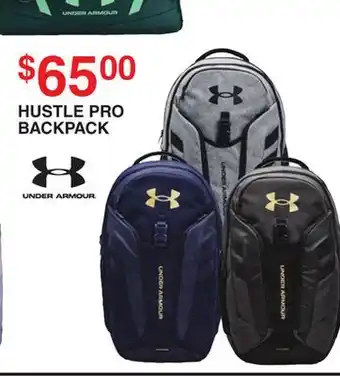 Dunham's Sports UNDER ARMOUR HUSTLE PRO BACKPACK offer