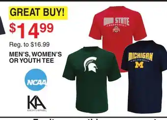Dunham's Sports MEN'S, WOMEN'S OR YOUTH TEE offer