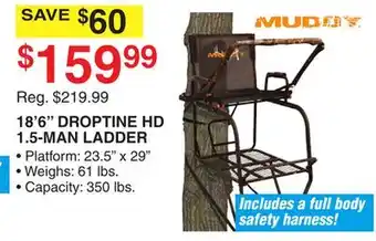 Dunham's Sports 18'6 DROPTINE HD 1.5-MAN LADDER offer