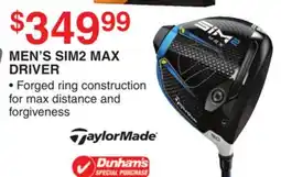 Dunham's Sports TAYLORMADE MEN'S SIM2 MAX DRIVER offer