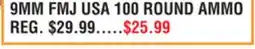Dunham's Sports 9MM FMJ USA 100 ROUND AMMO offer