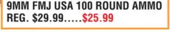 Dunham's Sports 9MM FMJ USA 100 ROUND AMMO offer