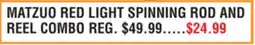 Dunham's Sports MATZUO RED LIGHT SPINNING ROD AND REEL COMBO offer