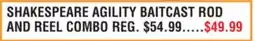 Dunham's Sports SHAKESPEARE AGILITY BAITCAST ROD AND REEL COMBO offer