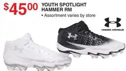 Dunham's Sports UNDER ARMOUR YOUTH SPOTLIGHT HAMMER RM offer