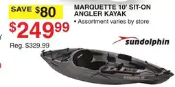 Dunham's Sports MARQUETTE 10' SIT-ON ANGLER KAYAK offer