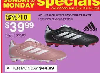 Dunham's Sports ADULT GOLETTO SOCCER CLEATS offer