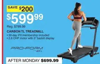 Dunham's Sports CARBON TL TREADMILL offer