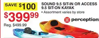 Dunham's Sports SOUND 9.5 SIT-IN OR ACCESS 9.5 SIT-ON KAYAK offer