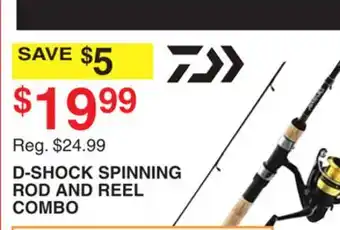 Dunham's Sports D-SHOCK SPINNING ROD AND REEL COMBO offer