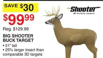 Dunham's Sports BIG SHOOTER BUCK TARGET offer
