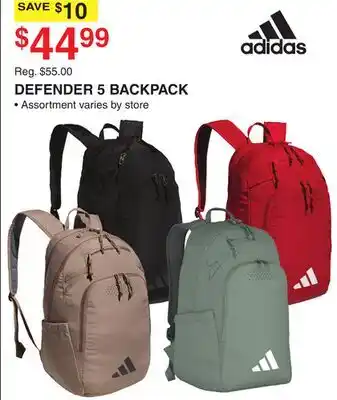 Dunham's Sports ADIDAS DEFENDER 5 BACKPACK offer