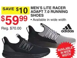 Dunham's Sports ADIDAS MEN'S LITE RACER ADAPT 7.0 RUNNING SHOES offer