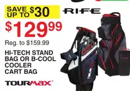 Dunham's Sports HI-TECH STAND BAG OR B-COOL COOLER CART BAG offer