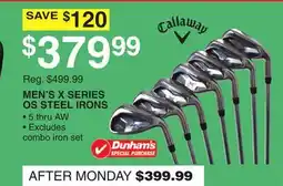 Dunham's Sports MEN'S X SERIES OS STEEL IRONS offer