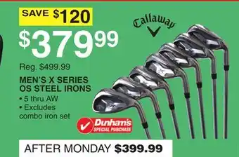Dunham's Sports MEN'S X SERIES OS STEEL IRONS offer