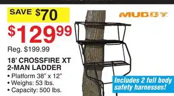 Dunham's Sports MUDDY 18' CROSSFIRE XT 2-MAN LADDER offer