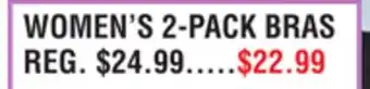 Dunham's Sports WOMEN'S 2-PACK BRAS offer