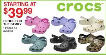Dunham's Sports CLOGS FOR THE FAMILY offer