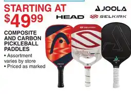 Dunham's Sports COMPOSITE AND CARBON PICKLEBALL PADDLES offer