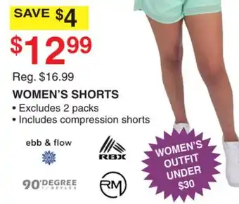 Dunham's Sports WOMEN'S SHORTS offer
