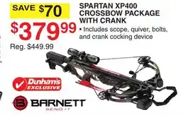 Dunham's Sports BARNETT SPARTAN XP400 CROSSBOW PACKAGE WITH CRANK offer