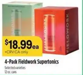 Raley's Fieldwork Supertonics offer