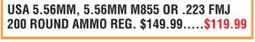 Dunham's Sports USA 5.56MM, 5.56MM M855 OR. 223 FMJ 200 ROUND AMMO offer