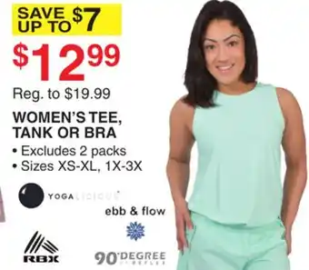 Dunham's Sports WOMEN'S TEE, TANK OR BRA offer