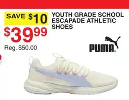 Dunham's Sports PUMA YOUTH GRADE SCHOOL ESCAPADE ATHLETIC SHOES offer