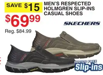 Dunham's Sports SKECHERS MEN'S RESPECTED HOLMGREN SLIP-INS CASUAL SHOES offer