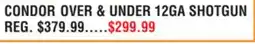 Dunham's Sports CONDOR OVER & UNDER 12GA SHOTGUN offer