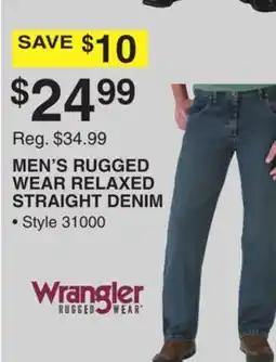 Dunham's Sports MEN'S RUGGED WEAR RELAXED STRAIGHT DENIM offer