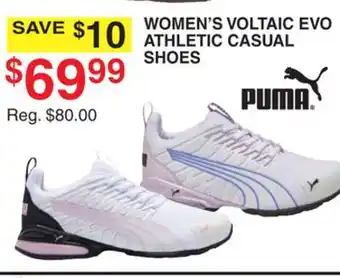 Dunham's Sports PUMA WOMEN'S VOLTAIC EVO ATHLETIC CASUAL SHOES offer