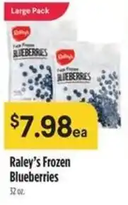 Raley's Raley's Frozen Blueberries offer