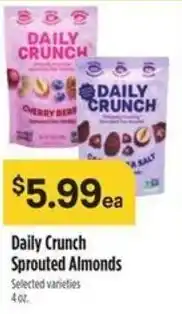 Raley's Daily crunch sprouted almonds offer