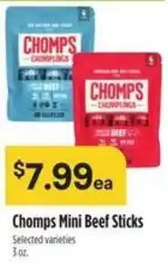 Raley's Chomps Mini Beef Sticks offer