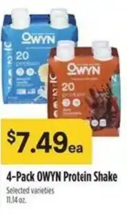 Raley's Owyn protein shake offer