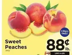 ShopRite Sweet Peaches offer